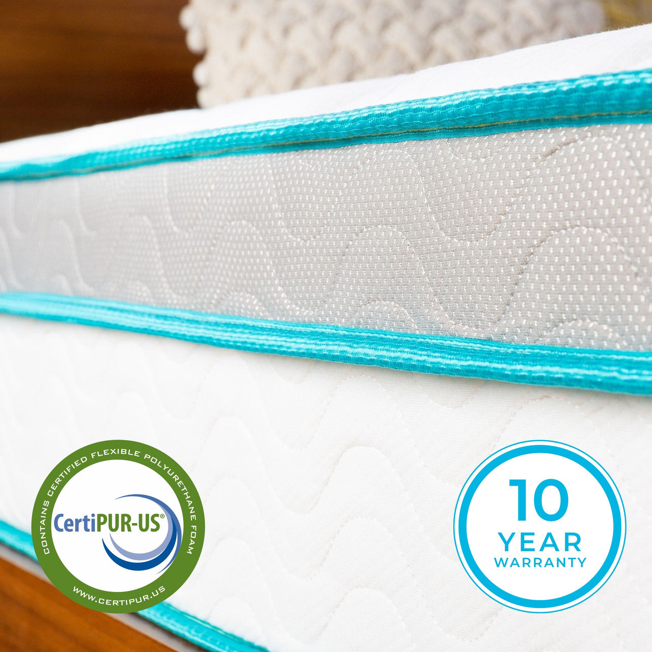 NEW LINENSPA TWIN 10 Inch Spring and Memory Foam Hybrid Mattress - Dual Layered - CertiPUR-US Certified - Medium Feel - Retail $166