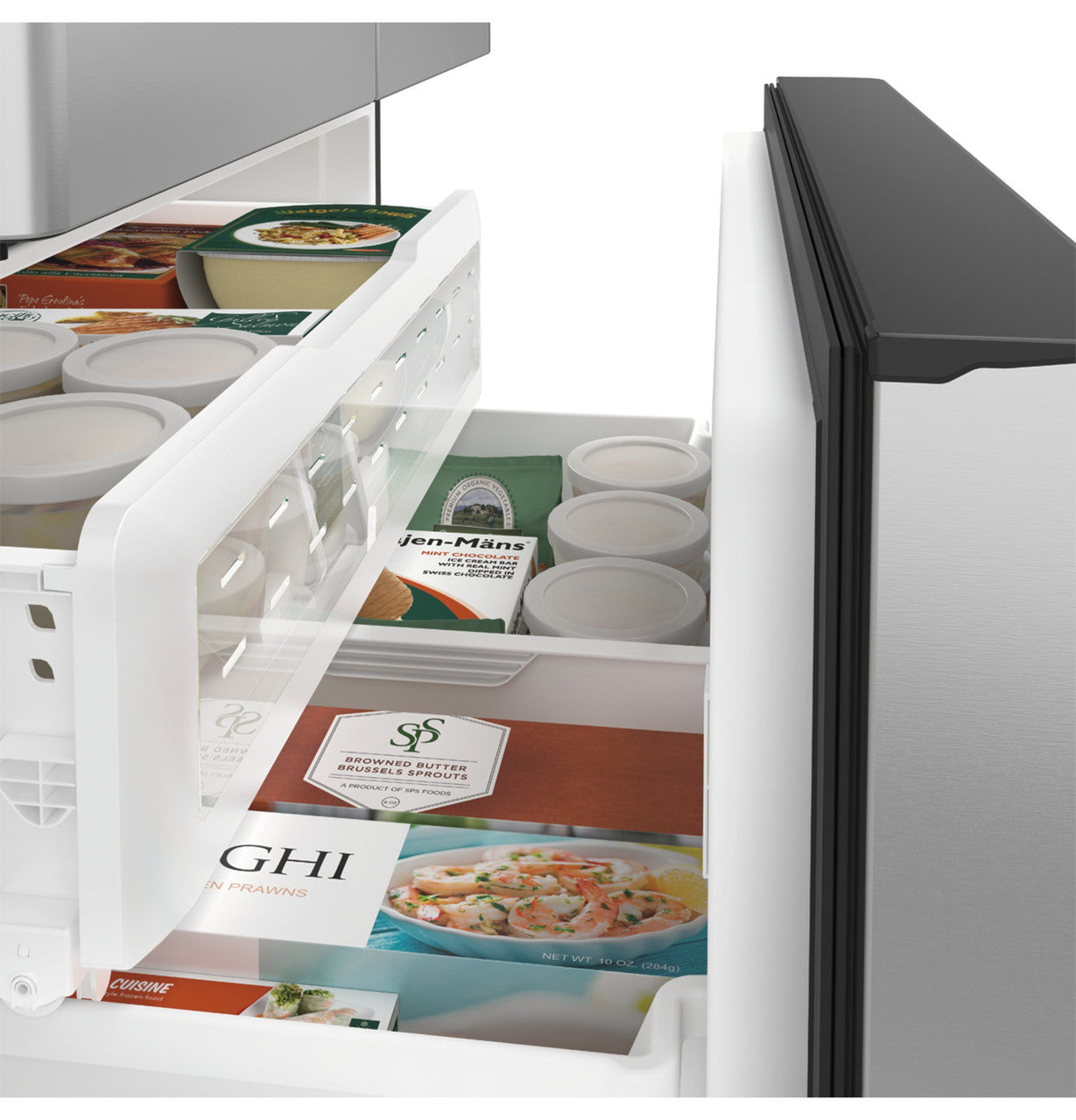 NEW - GE Cafe 27.8 cu. ft. Smart French Door Refrigerator with Hot Water Dispenser, ENERGY STAR