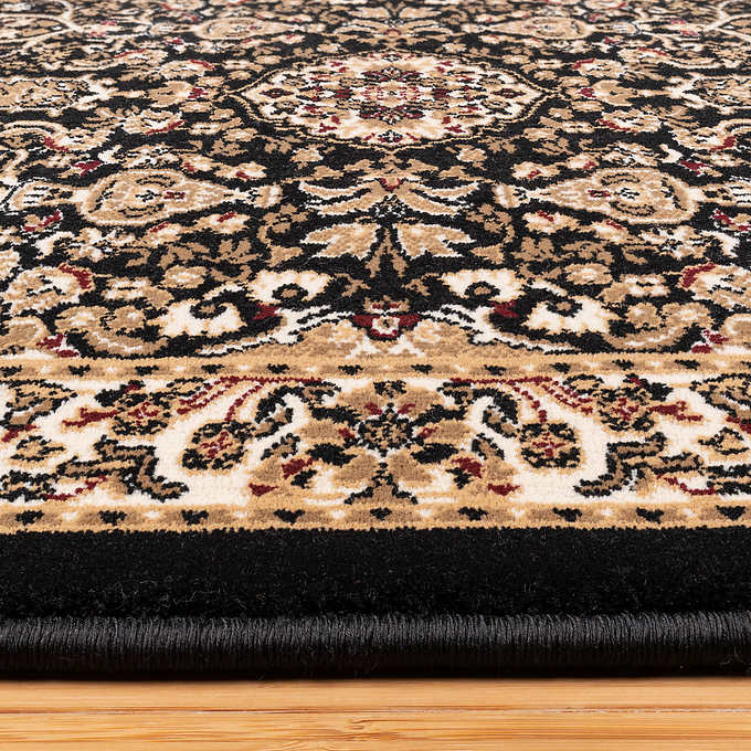 NEW - Costco - Thomasville Timeless Classic Rug Collection, Varick Black 7'10" 10' - Retail $309