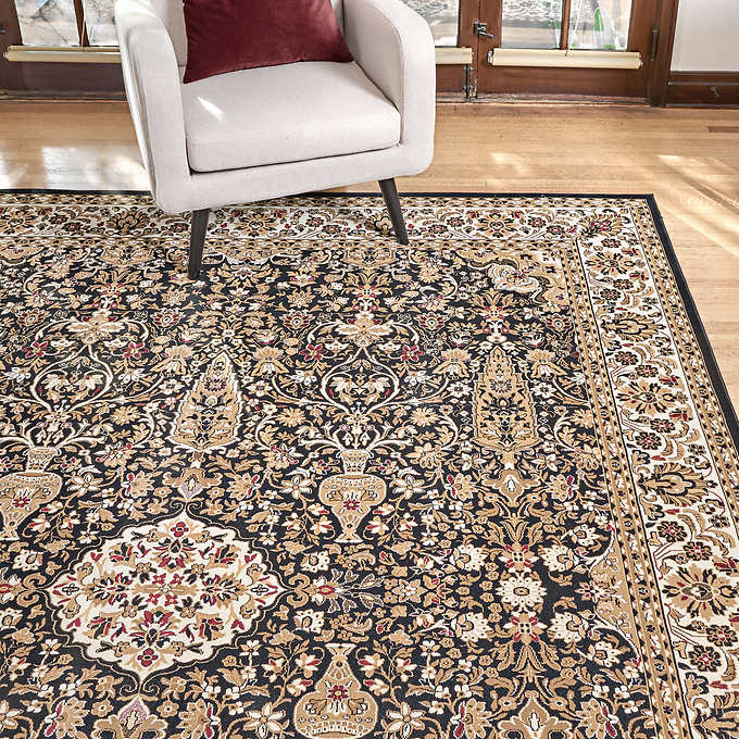 NEW - Costco - Thomasville Timeless Classic Rug Collection, Varick Black 7'10" 10' - Retail $309