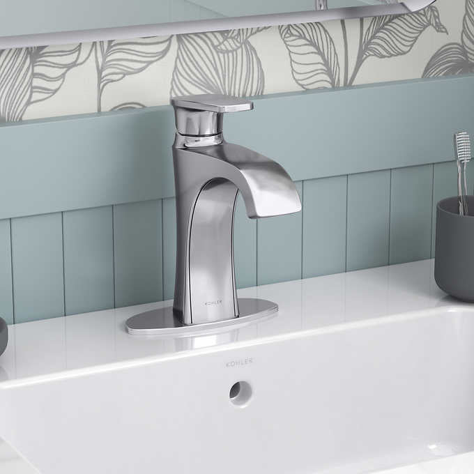 NEW - Kohler Tome Chrome Single-Handle Bathroom Faucet - Retail $99