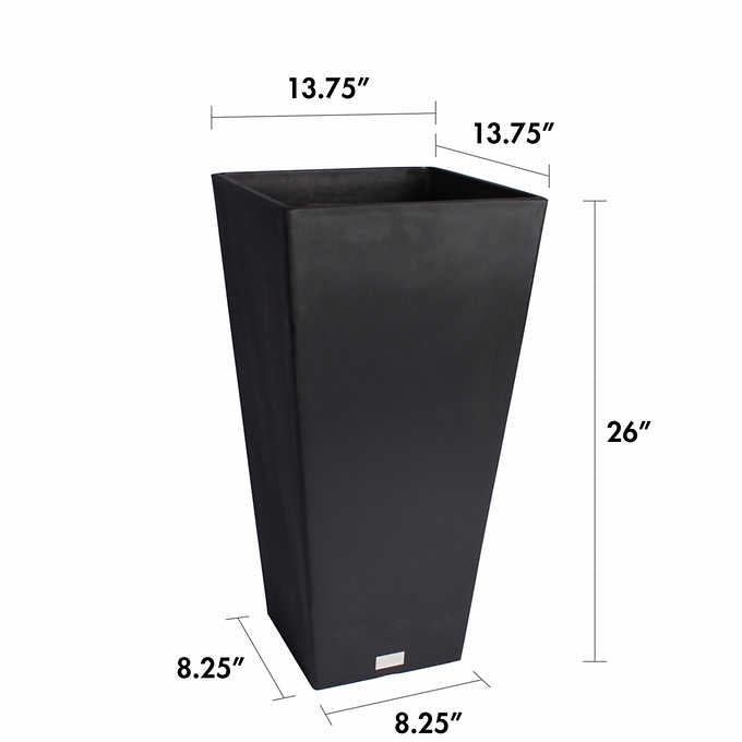 26in Taper Planter by Veradek, 2-pack - Retail $94