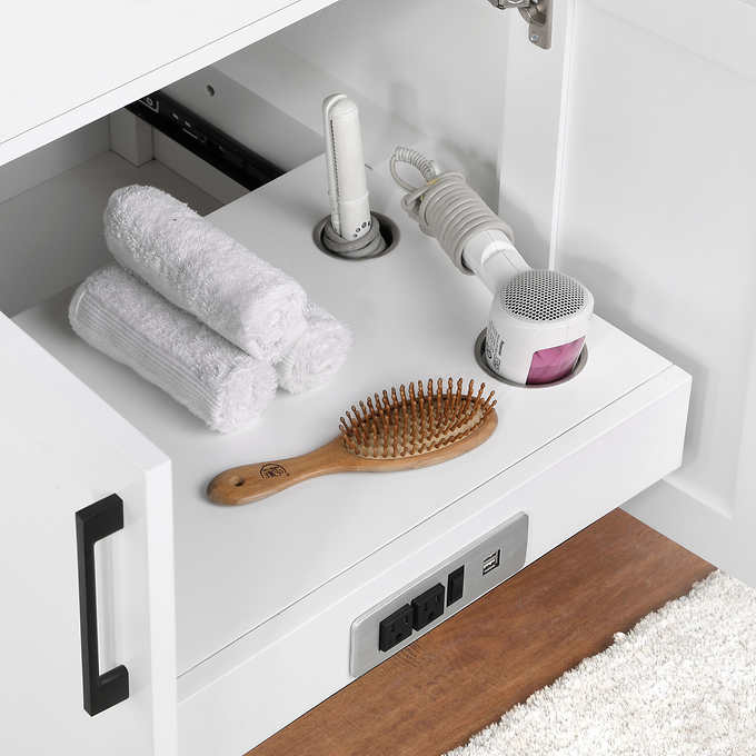 NEW IN BOX - Costco - OVE Decors 72" Alonso Bath Vanity in White - Retail $1999
