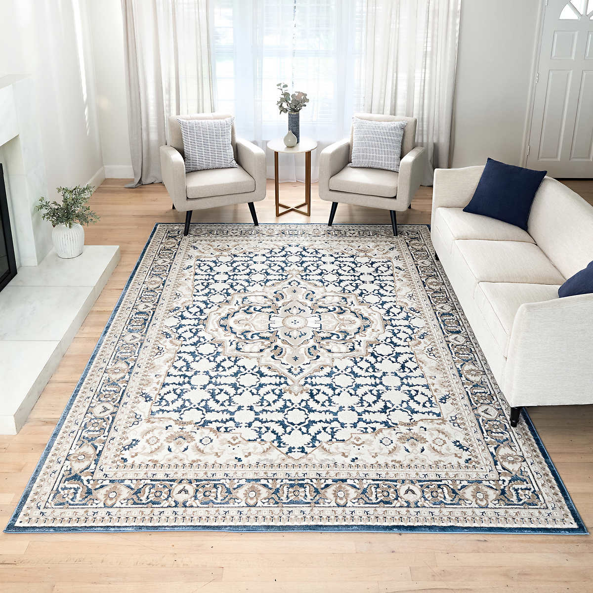 Like NEW - Costco - Barmond Area Rug, Belo Blue 7' 10" x 10' - Retail $239