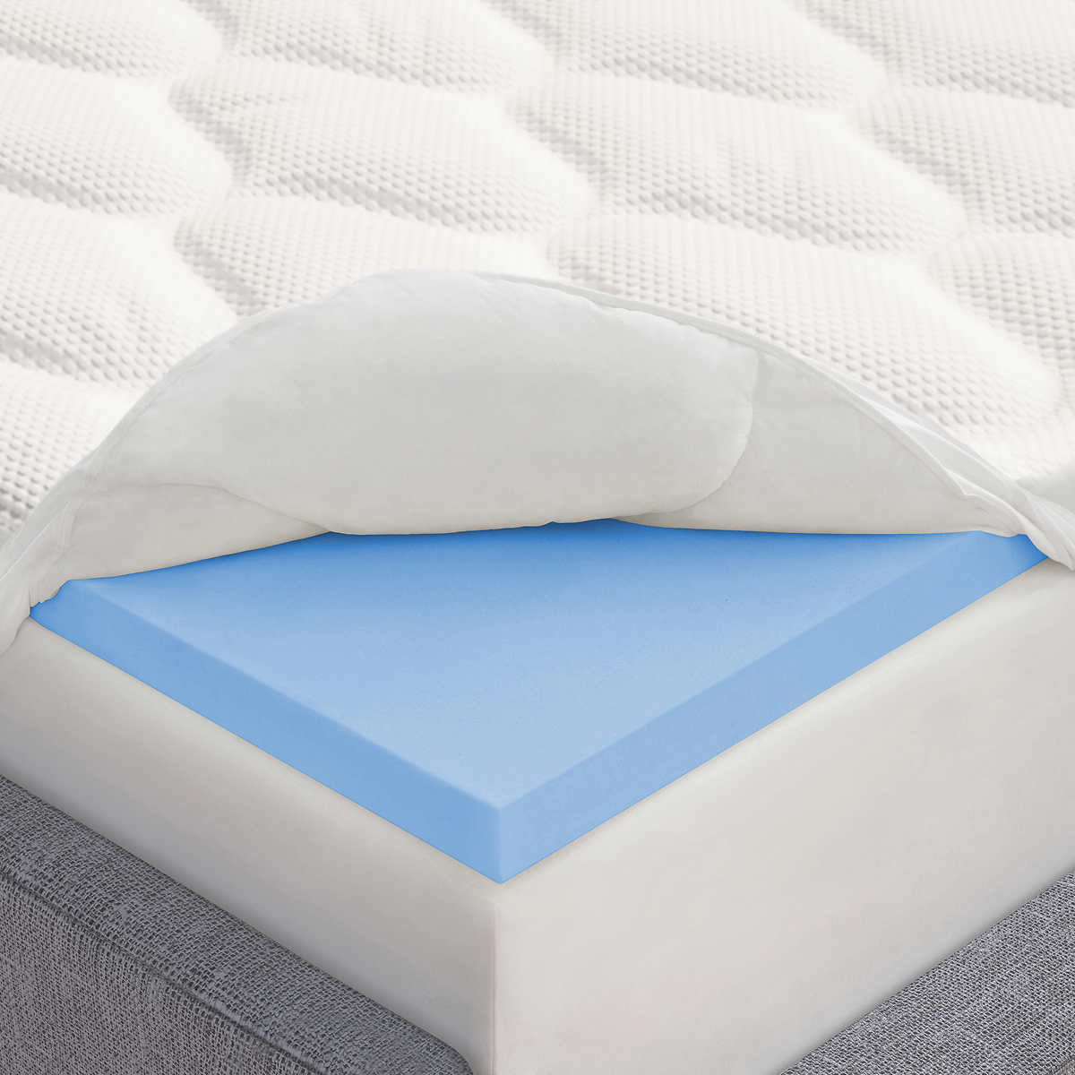 NEW - Costco - Novaform FULL Plush Pillowtop 4” Memory Foam Mattress Topper - Retail $159
