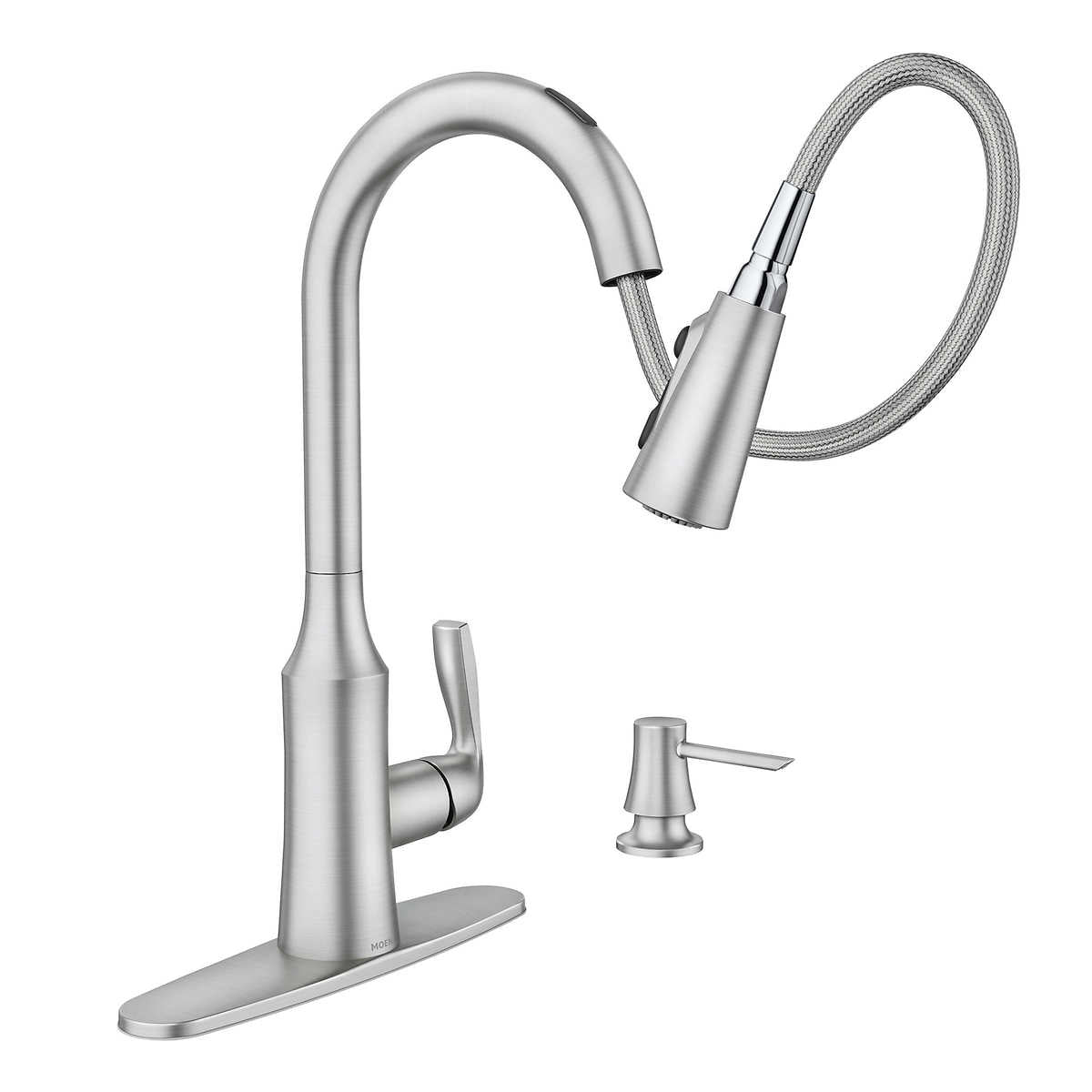 Like NEW - Moen Cadia Pulldown Kitchen Faucet, Voice Control - Retail $299