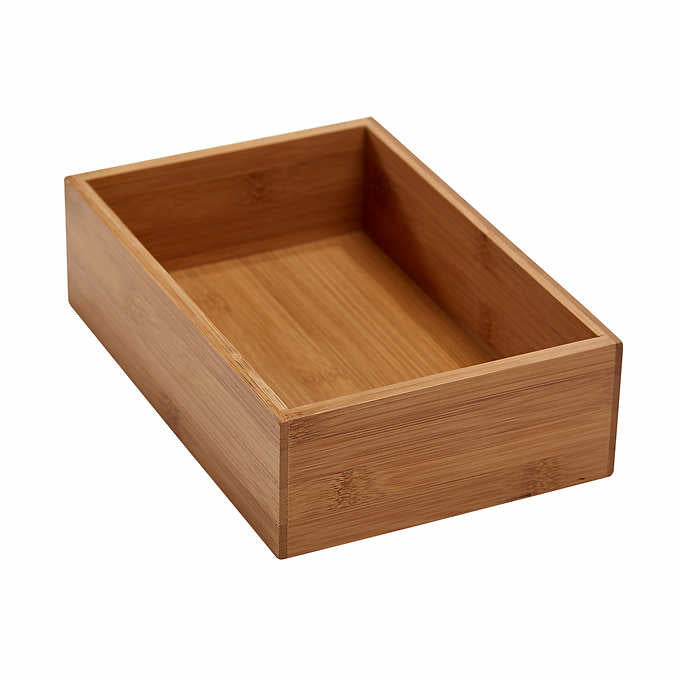 NEW - Seville Classics 10-piece Bamboo Storage Box Organizer Set - Retail $29