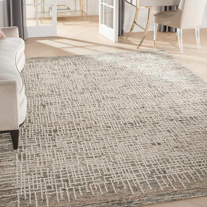 NEW - Costco - Nourison Colorado Wool Rugs, Boulder 7'9" x 9'9" Ivory - Retail $329