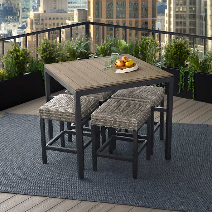 IN BOX - Costco - Agio Winlock 5-piece Outdoor Patio Dining Set - Retail $899