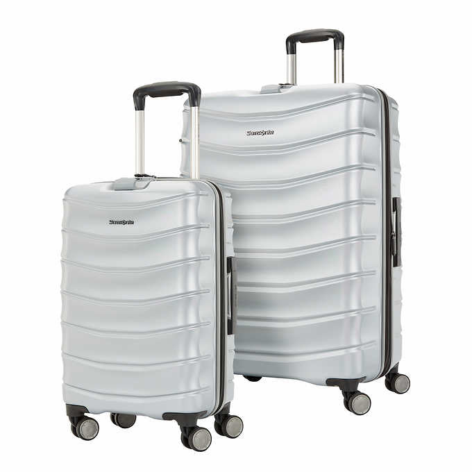 Costco Samsonite Silver Amplitude Hardside 2 Piece Luggage Set Ret PDX Deals