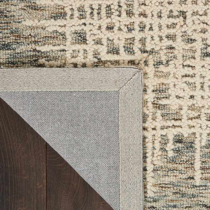 NEW - Costco - Nourison Colorado Wool Rugs, Boulder 7'9" x 9'9" Ivory - Retail $329
