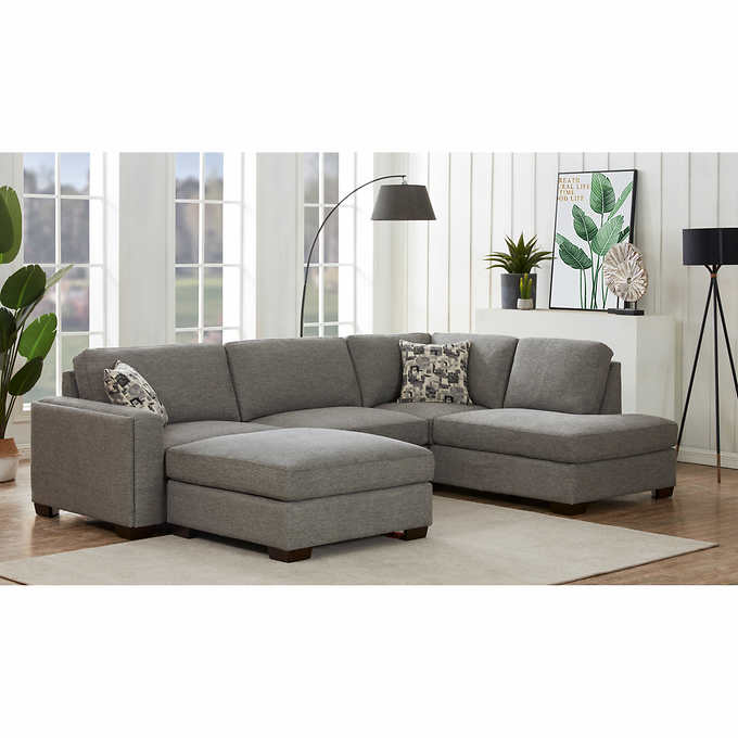 Costco - Maycen Fabric Sectional, Right Facing - Retail $1999