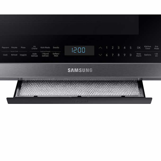 Samsung 2.1 cu. ft. Over-the-Range Microwave with Sensor Cook ME21M706BAG - Retail $479
