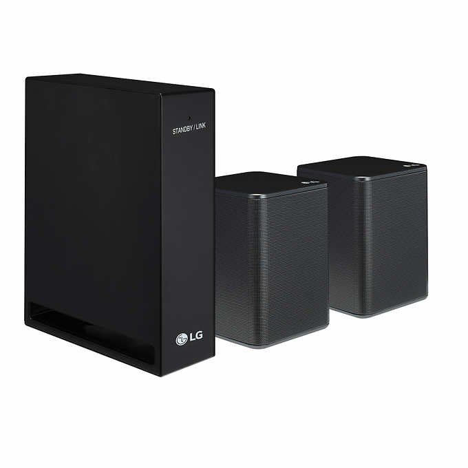 Like NEW - LG SP7R 7.1 Channel High Res Audio Sound Bar with Rear Speaker Kit - Retail $269