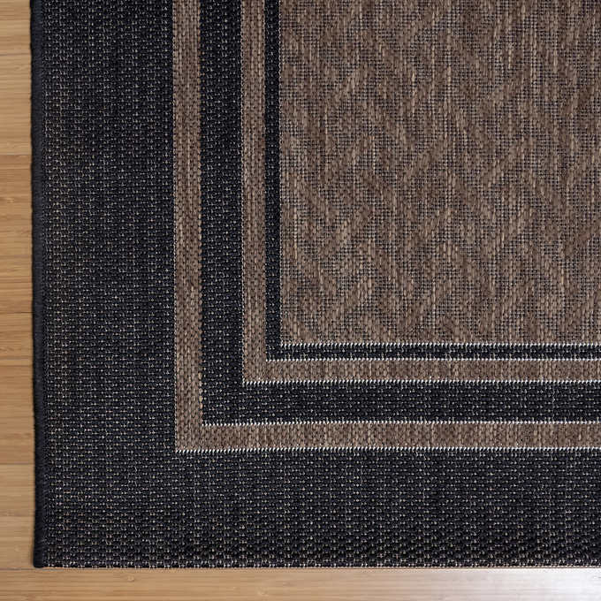 NEW - Naples 8 ft. 8 in. x 13 ft. Indoor/Outdoor Area Rug, Ace Border - Retail $250