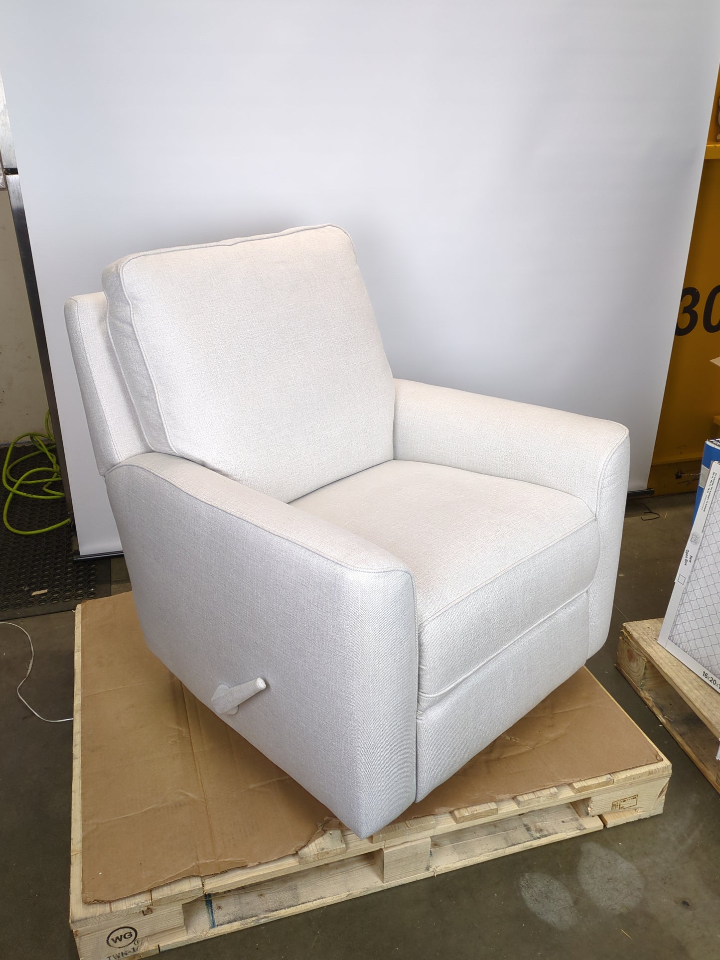 True Innovations Paxley Fabric Swivel Glider Recliner