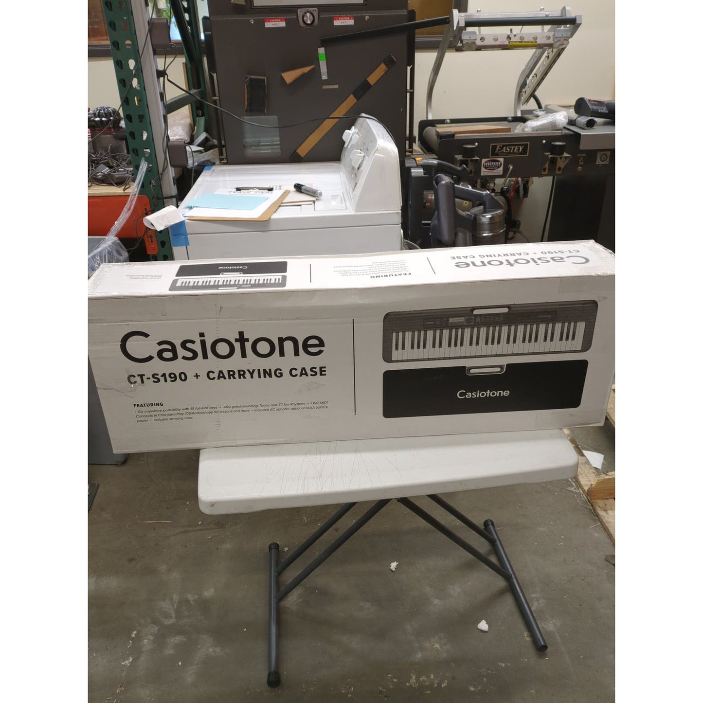 Casio CT-S190 61-key Portable Keyboard Bundle - Retail $154