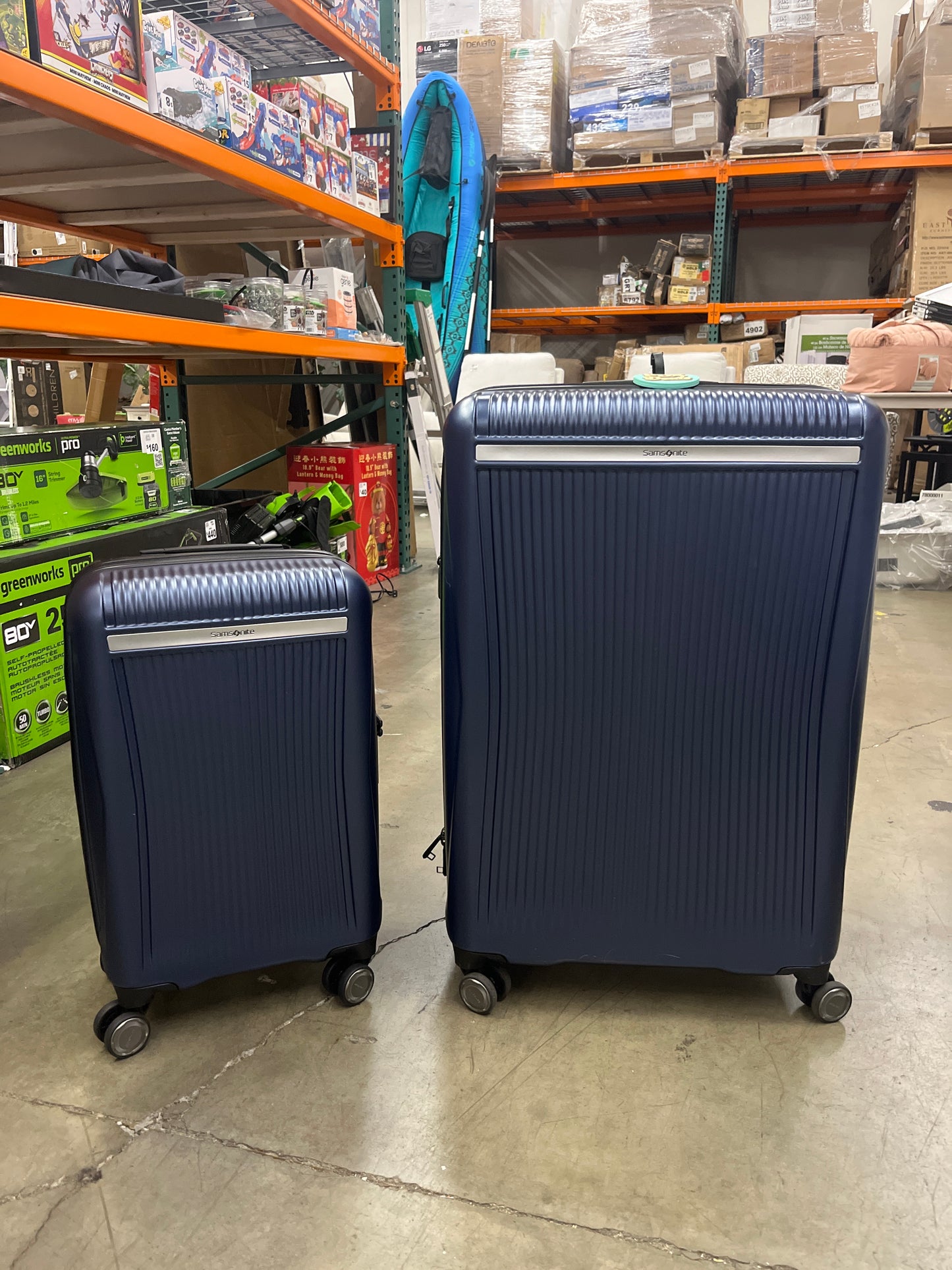 Samsonite Blackstone Blue 2-piece Hardside Expandable Spinner Luggage Set