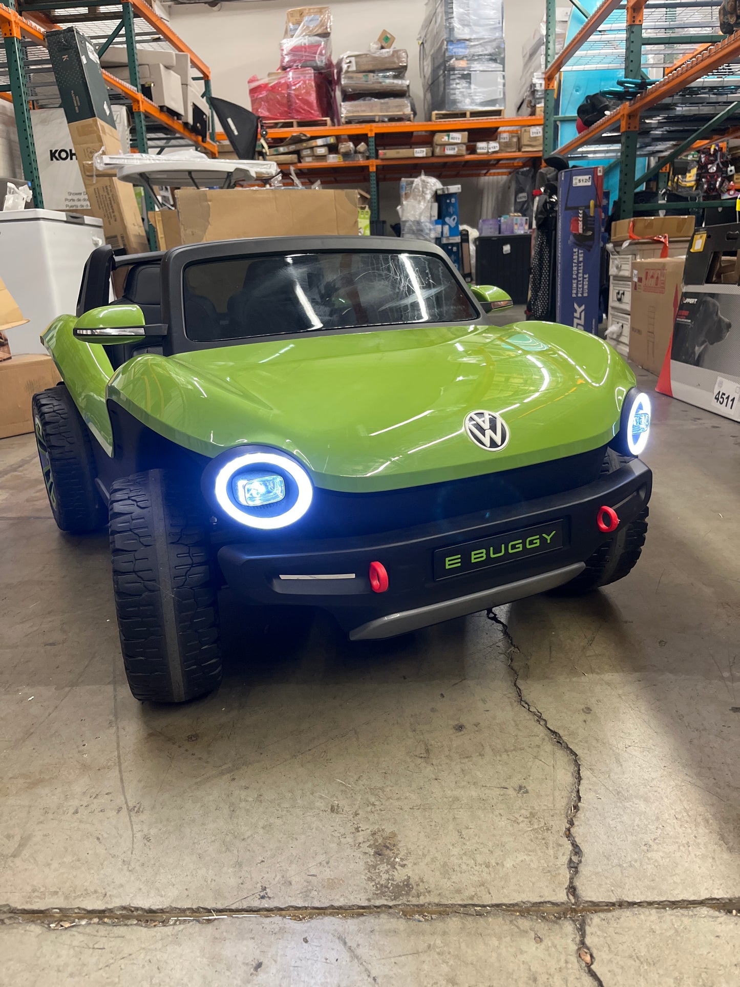 Costco Direct Volkswagen E-Buggy 12V Ride On Car Green - Retail $270