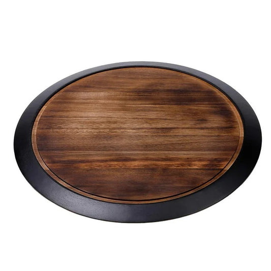 BirdRock Home Lazy Susan with Chalkboard Edge - Retail $43