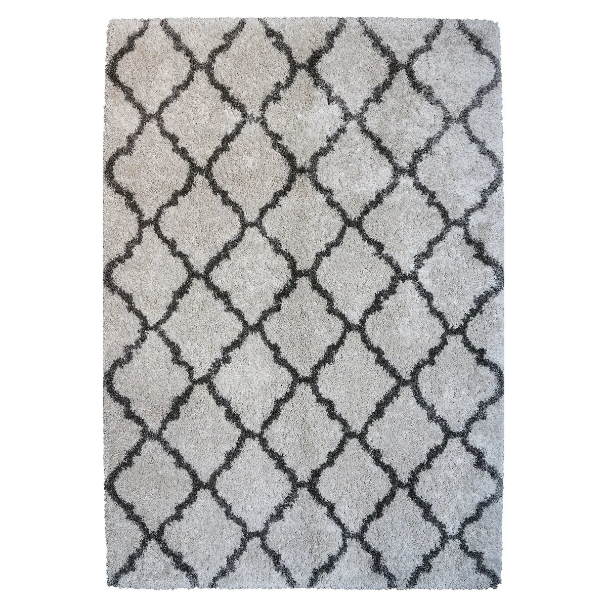 Thomasville 5.3X7.5 Cream Marketplace Luxury Shag Rugs - Retail $159