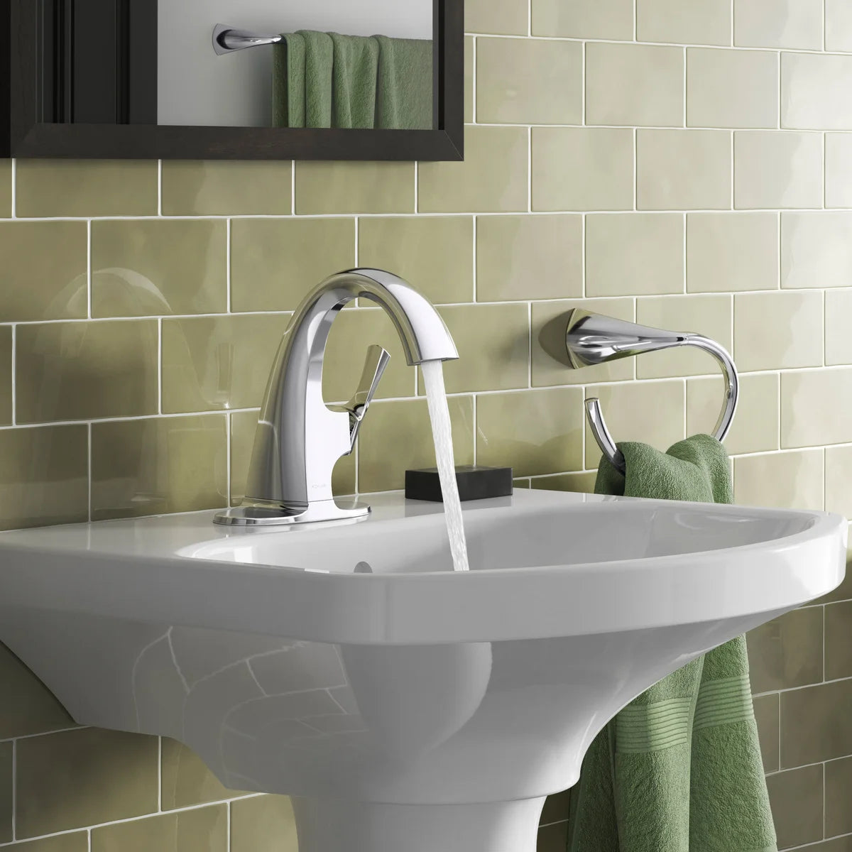 NEW - Kohler Transitional Chrome Single Hole Bathroom Faucet - Retail $99