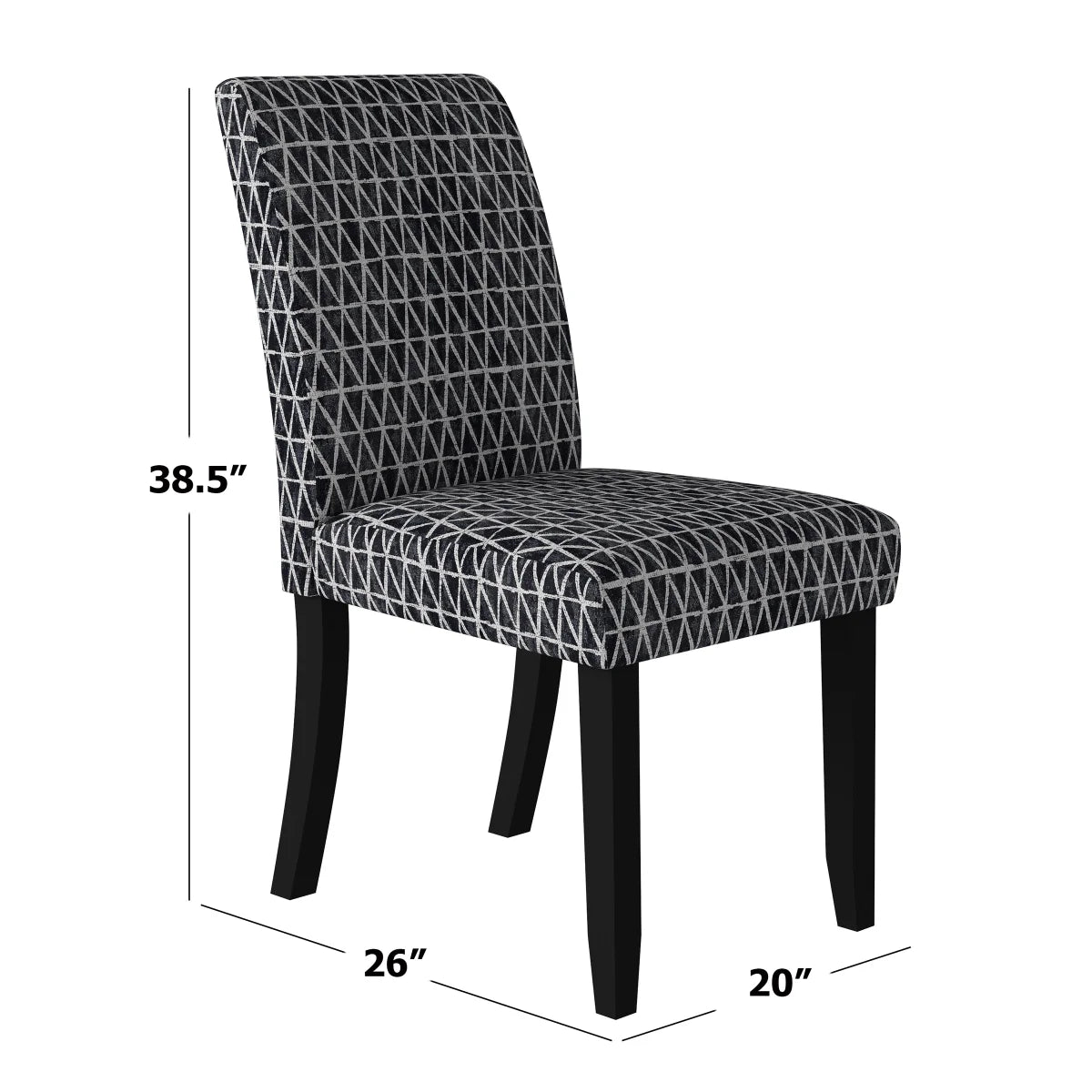 NEW - Ayden Dining Chair, 2-Pack, Black - Retail $279