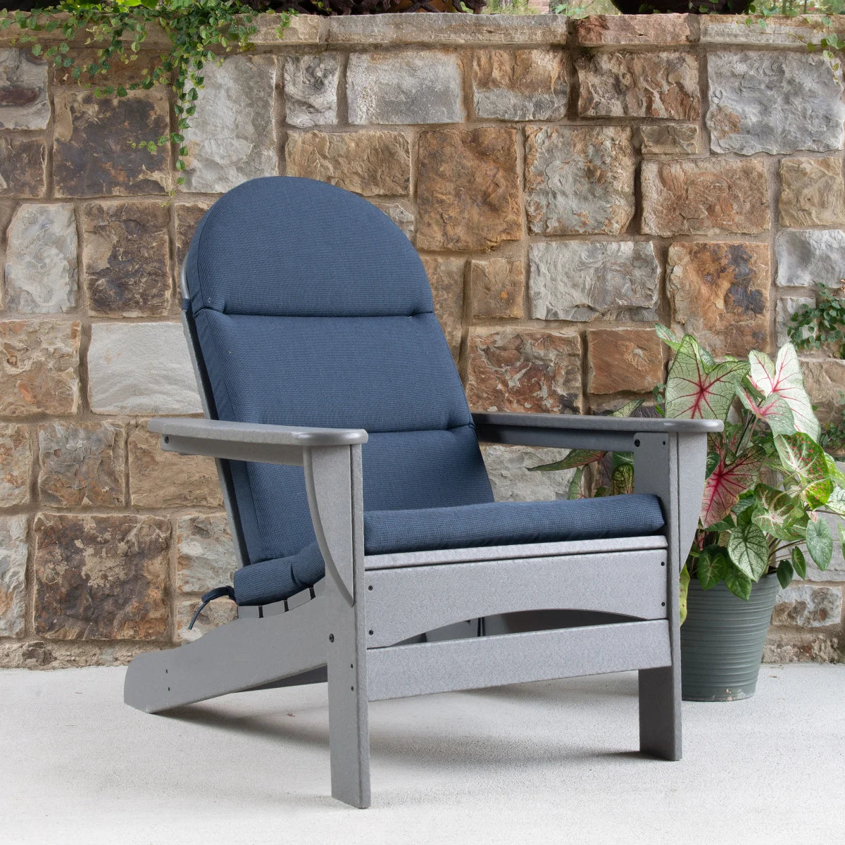 NEW - Adirondack Blue Cushion for Polywood Chairs, 2-pack - Retail $129