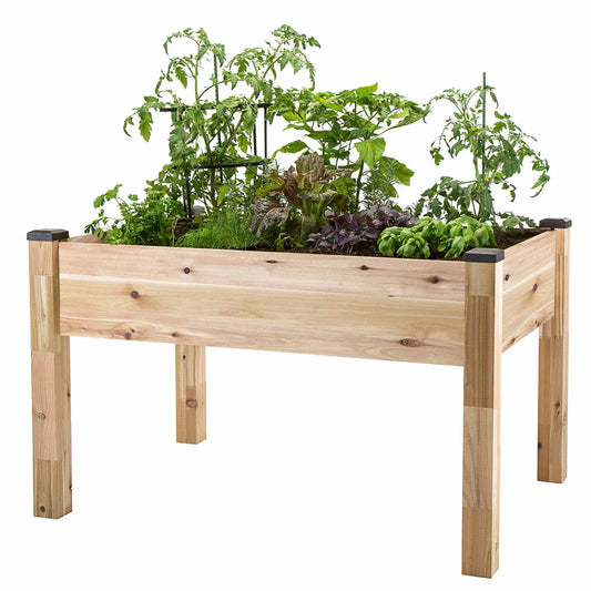 NEW - CedarCraft Self-Watering Elevated Spruce Planter - Retail $179