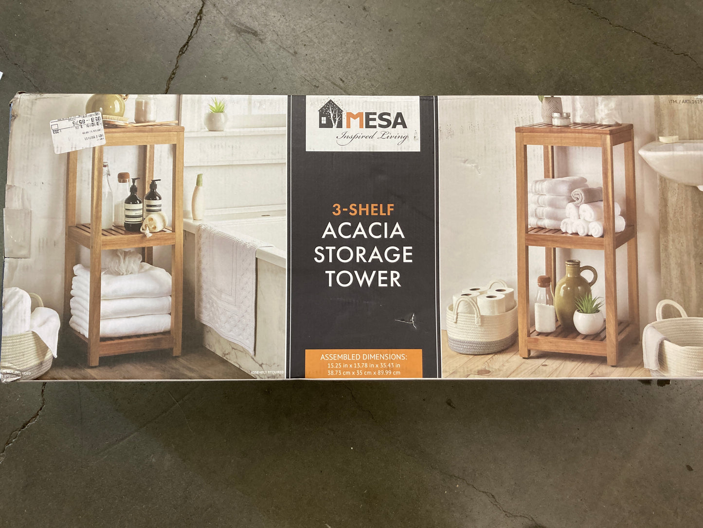 Costco - Mesa 3-Tier Acacia Storage Shelf - Retail $39 Default Title
