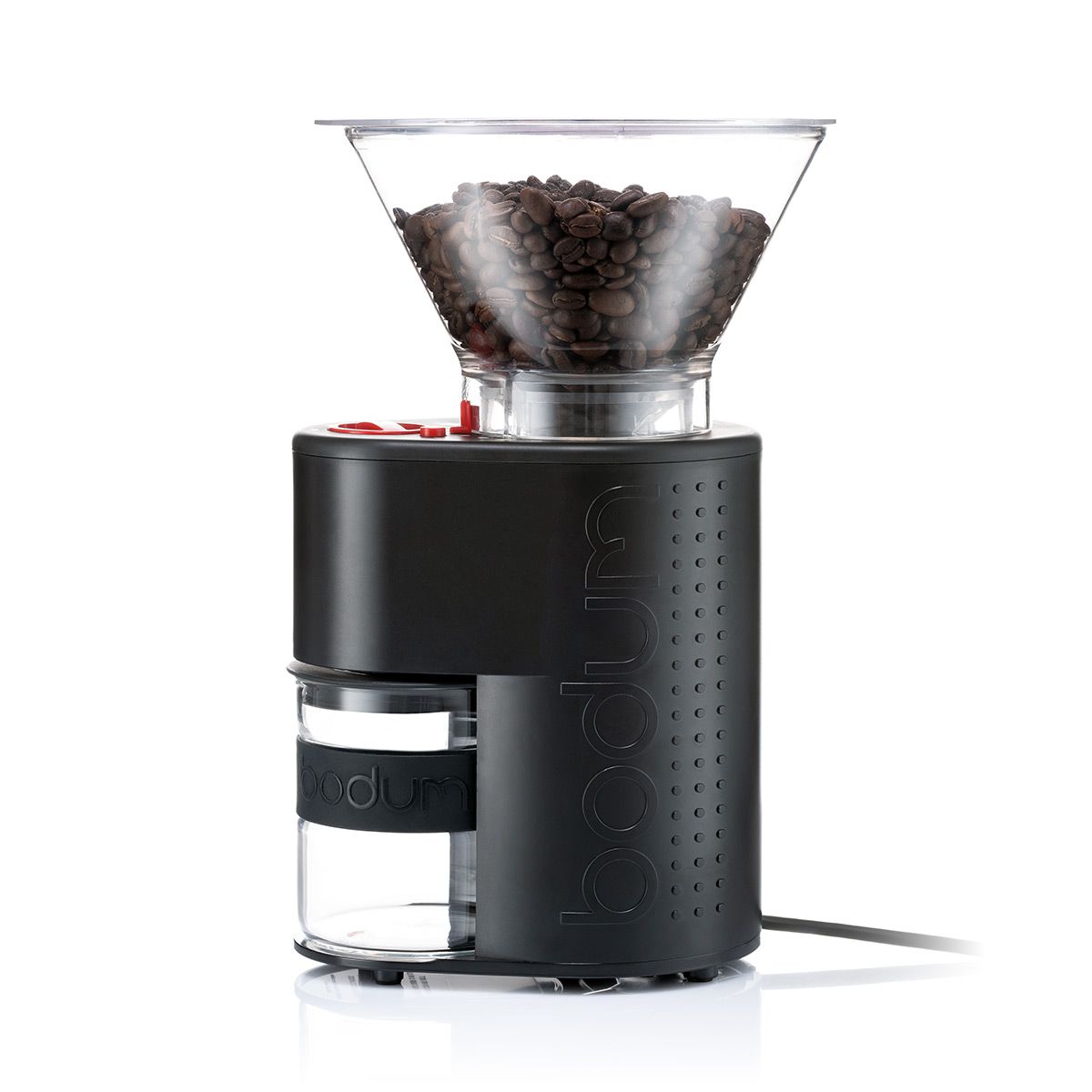 NEW - Bodum electric coffee grinder with glass catcher - Retail $90