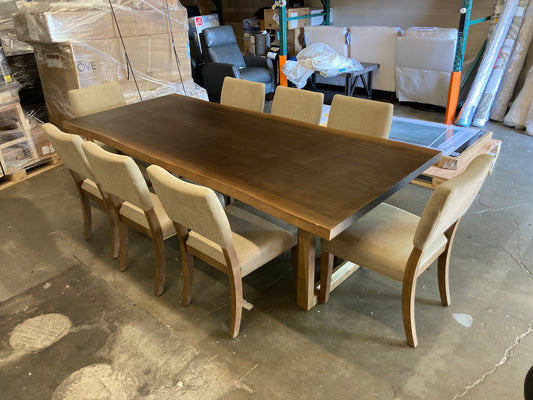 Costco - Live Edge Ellery Park 9-piece Dining Set - Retail $1499 Default Title