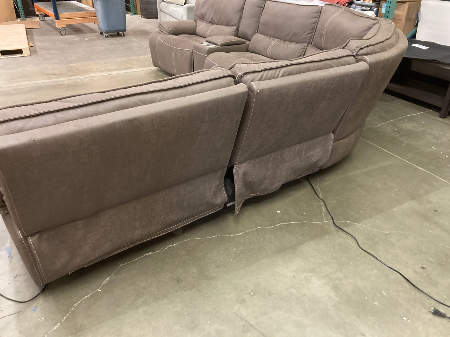 Costco - Bailey Fabric Power Reclining Sectional - Retail $1499 Default Title