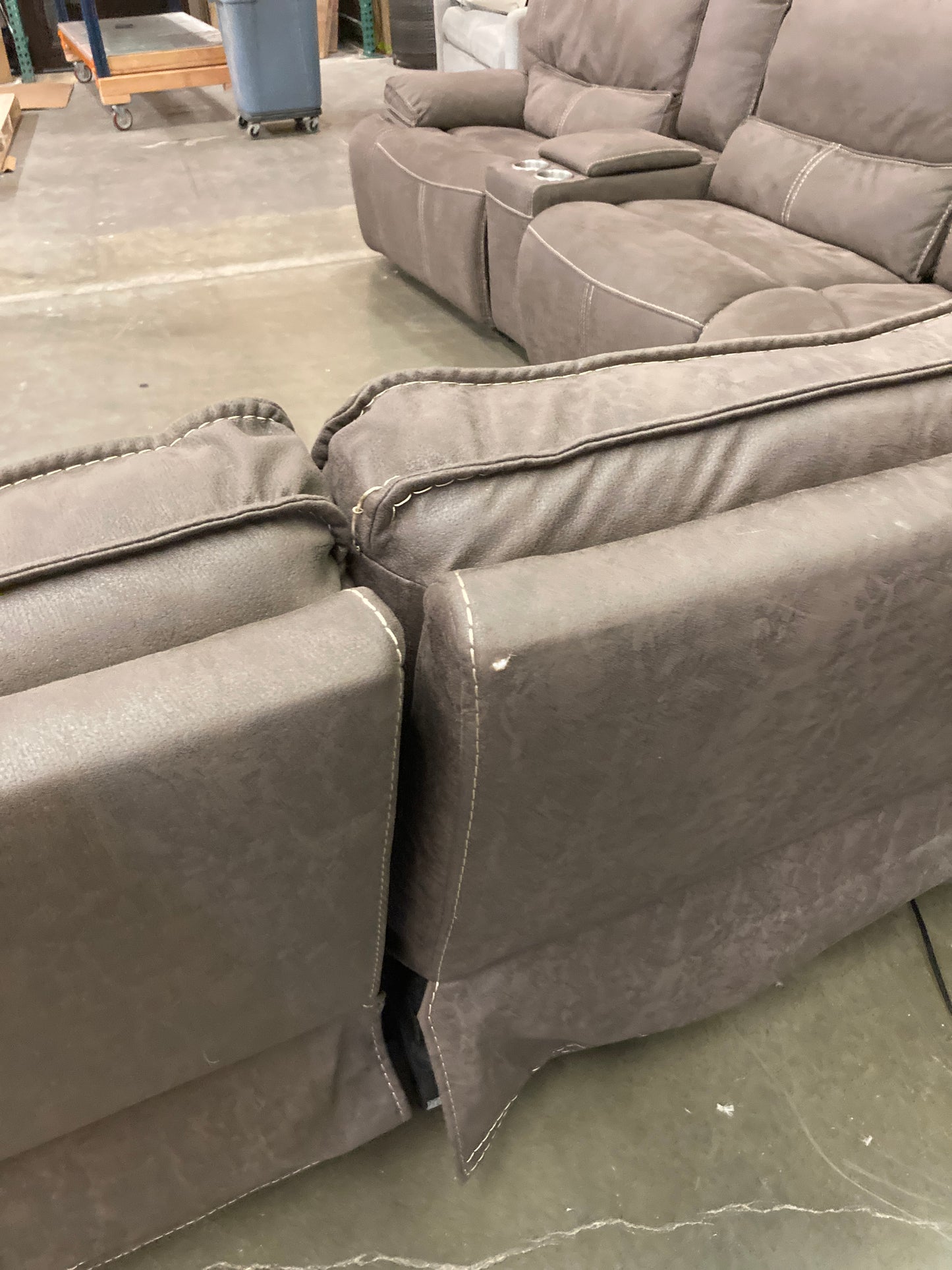 Costco - Bailey Fabric Power Reclining Sectional - Retail $1499 Default Title