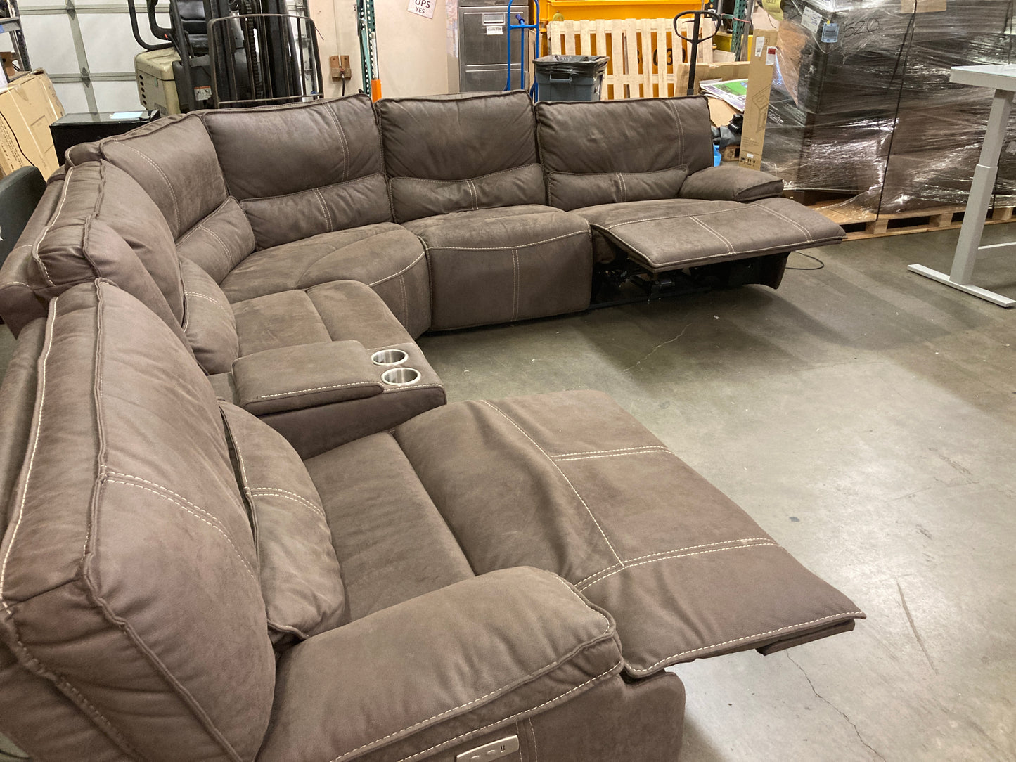 Costco - Bailey Fabric Power Reclining Sectional - Retail $1499 Default Title