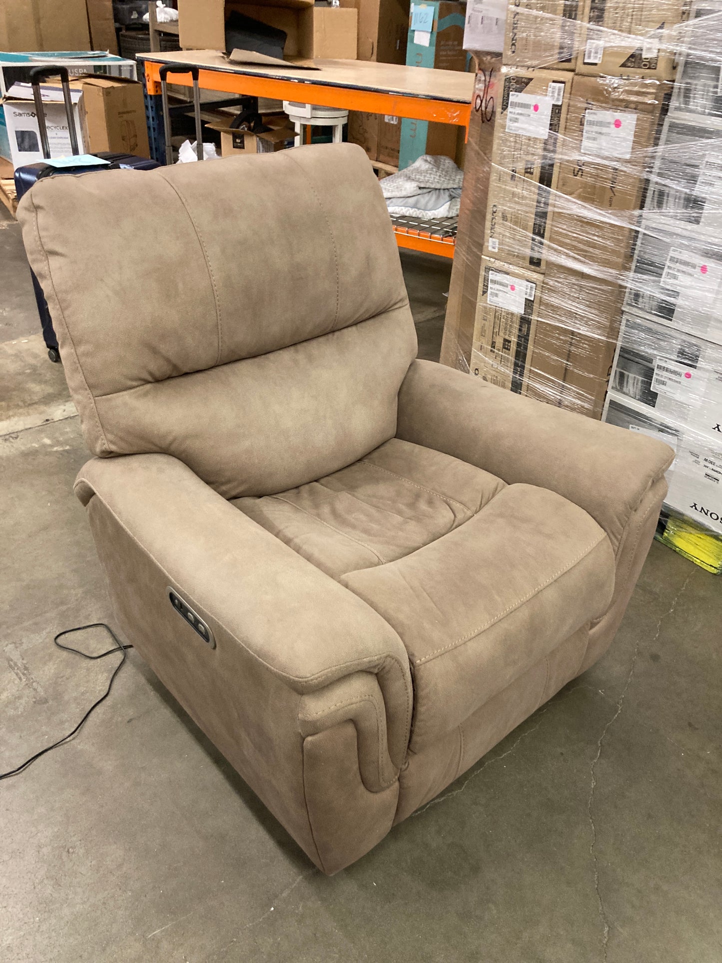 Costco - Barcalounger Fabric Power Glider Recliner with Power Headrest - Retail $399 Default Title