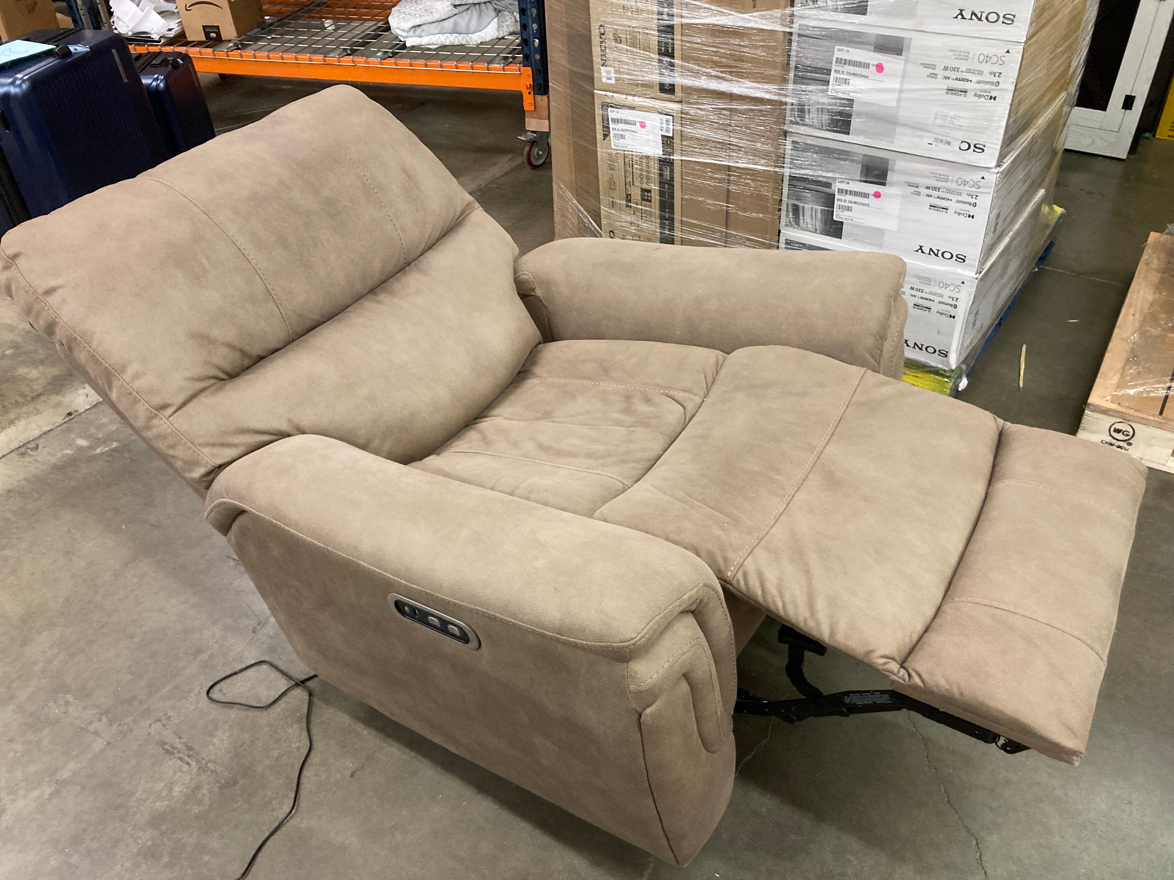 Fabric power glider recliner costco hotsell