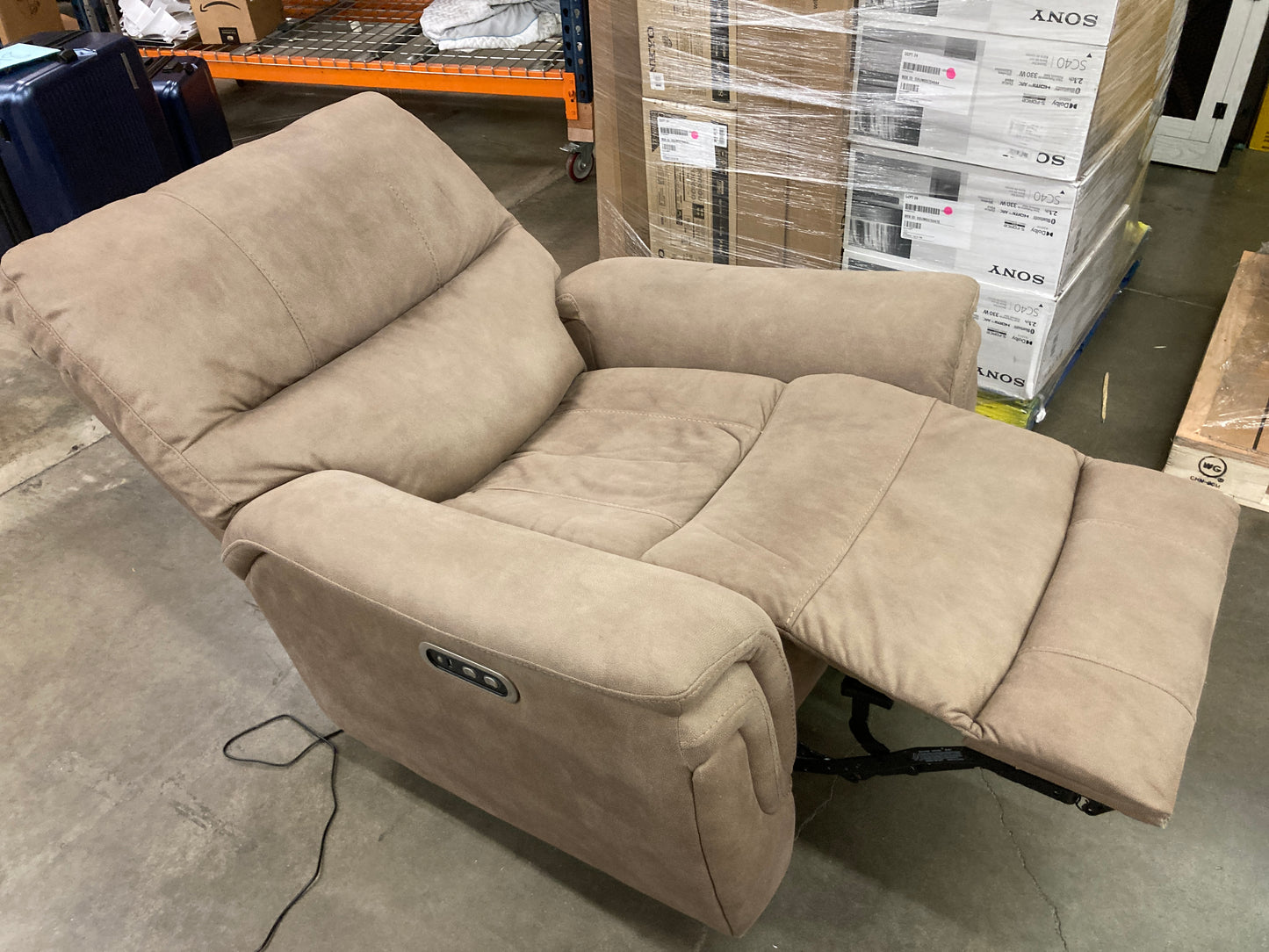 Costco - Barcalounger Fabric Power Glider Recliner with Power Headrest - Retail $399 Default Title