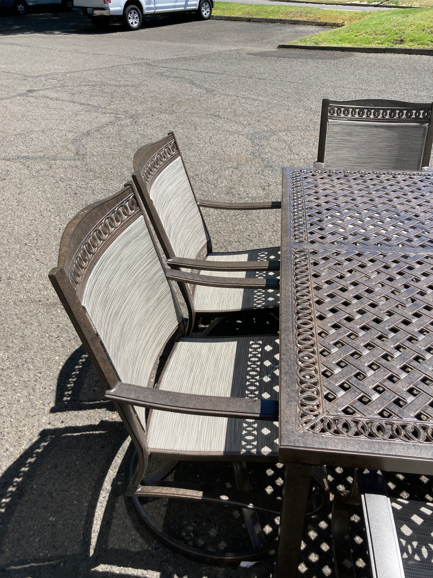 Costco - Agio Cullman 9-piece Sling Outdoor Patio Dining Set - Retail $2499 Default Title