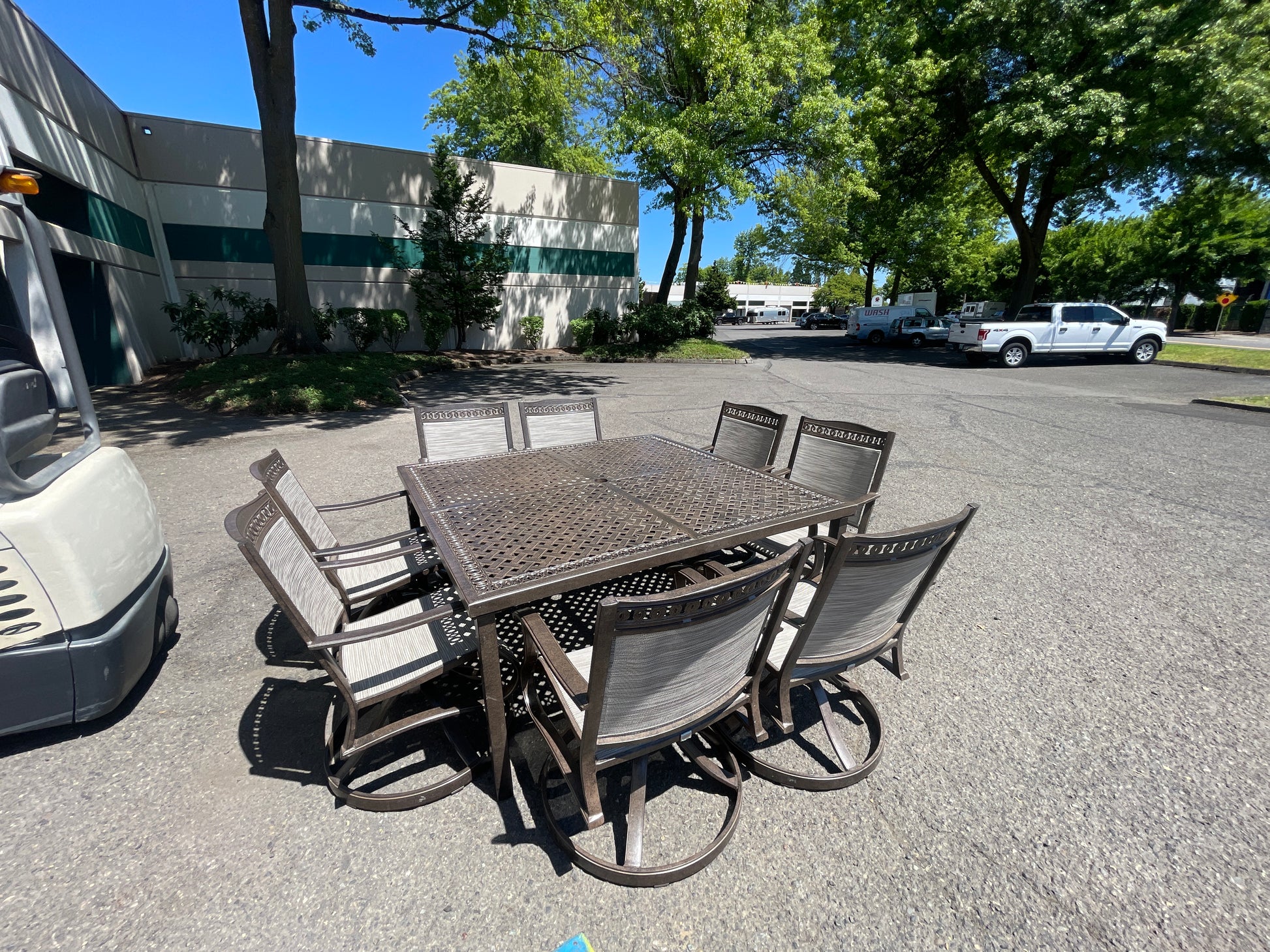 Costco - Agio Cullman 9-piece Sling Outdoor Patio Dining Set - Retail $2499 Default Title