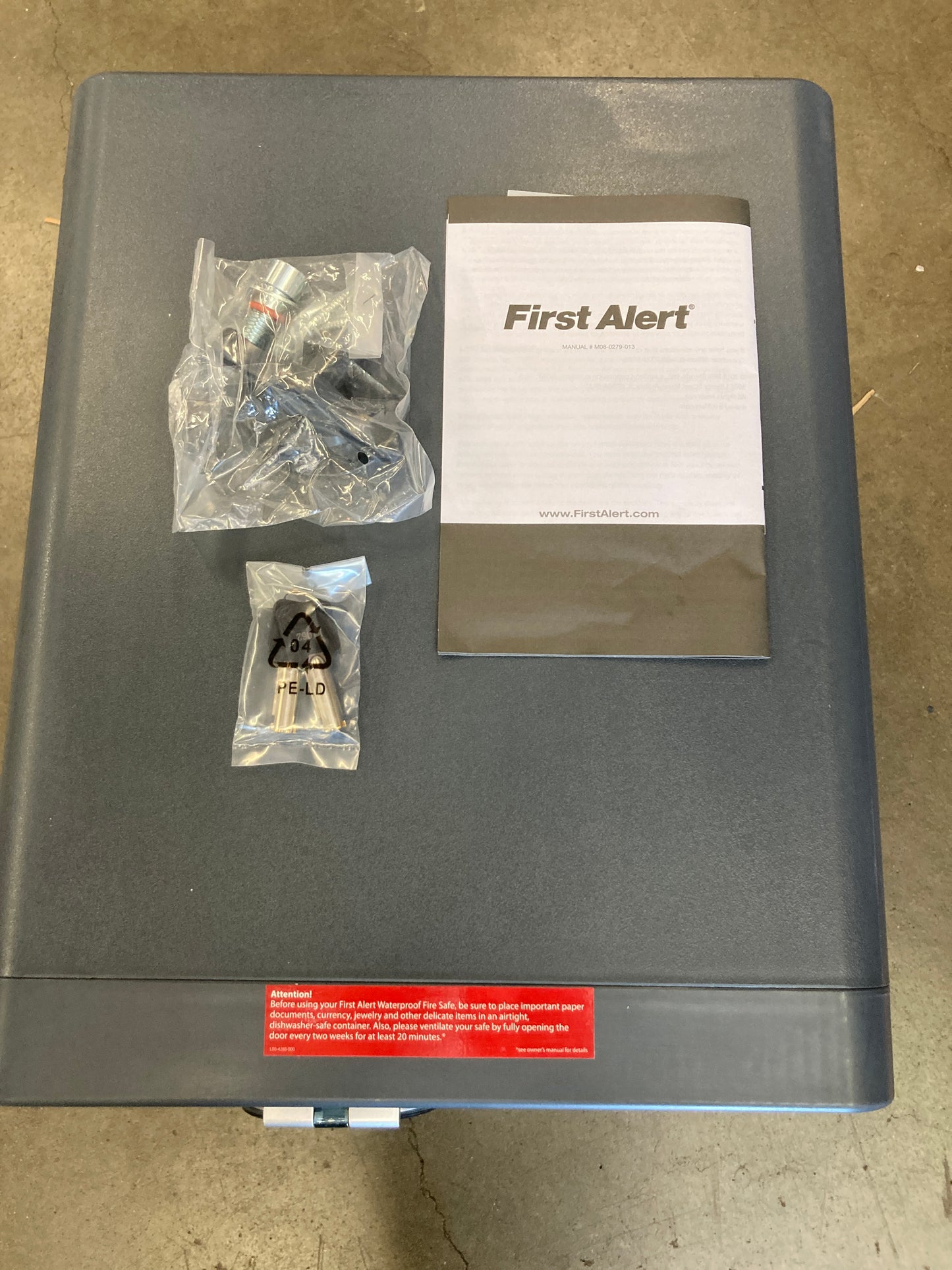 First Alert 0.94 cu. ft. Digital Ready-Seal Waterproof Fire Resistant Safe Default Title
