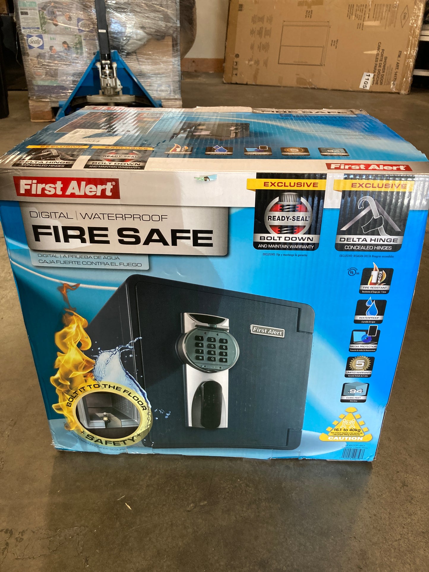 First Alert 0.94 cu. ft. Digital Ready-Seal Waterproof Fire Resistant Safe Default Title