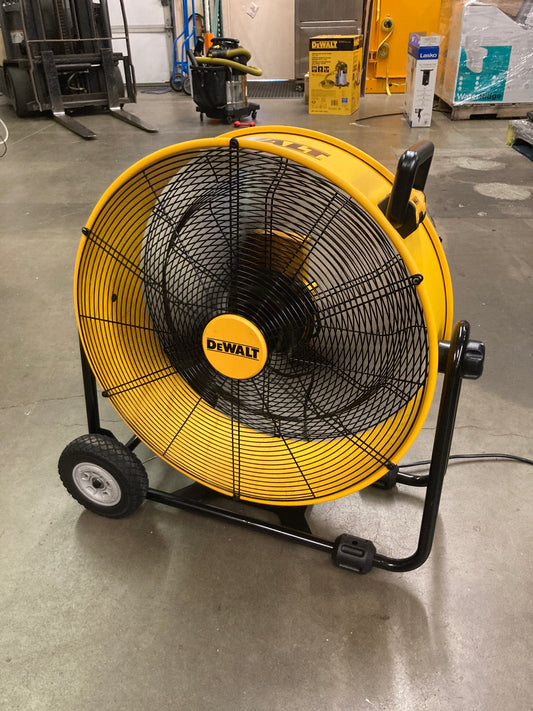 DEWALT 24" Heavy Duty Drum Fan, Black and Yellow - Retail $149 Default Title