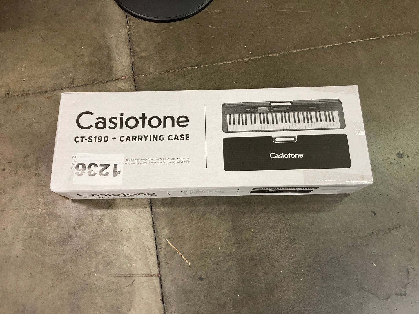 Casio CT-S190 61-key Portable Keyboard Bundle Default Title