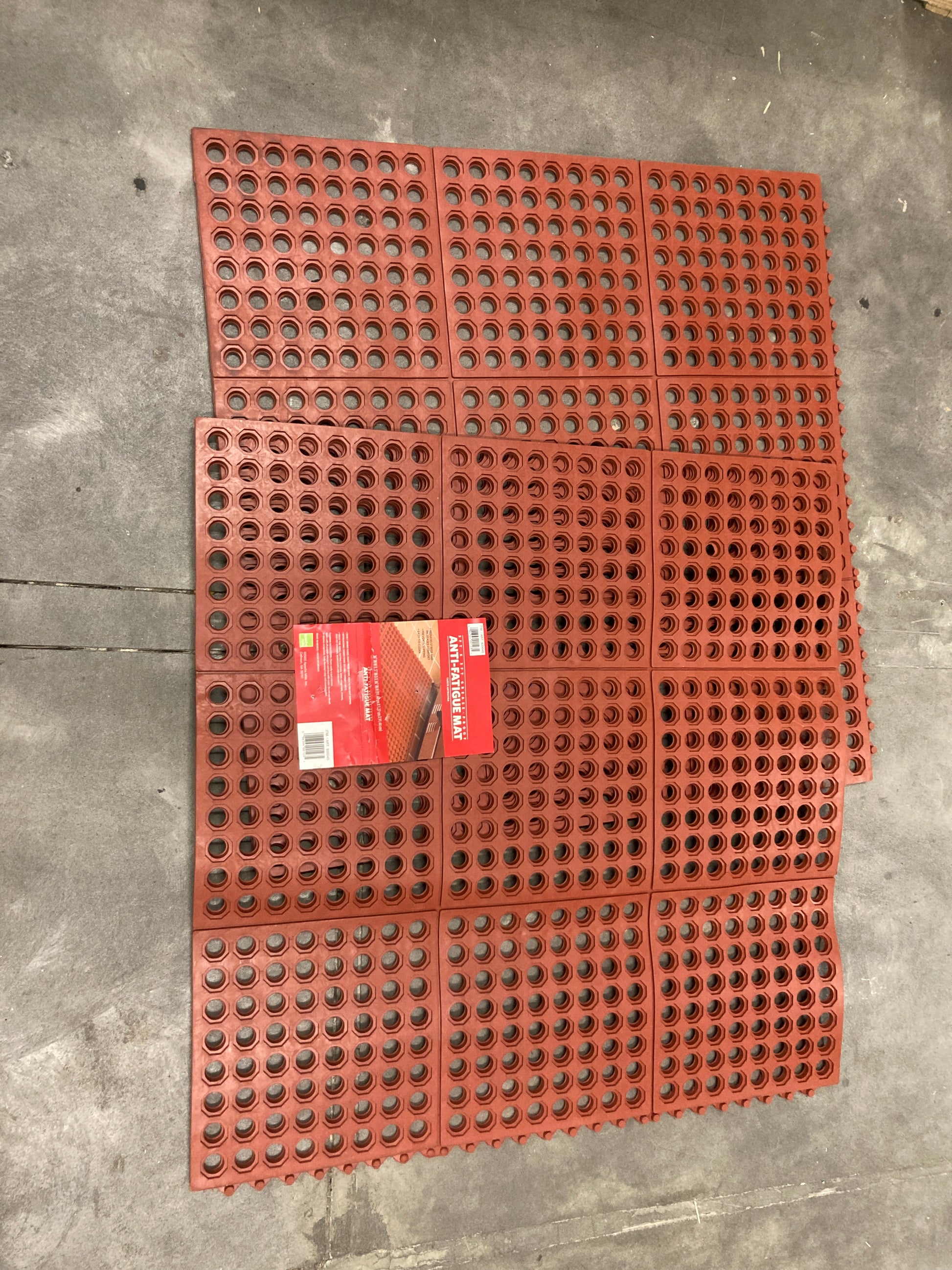 Costco - Apache Mills Performa Anti-Fatigue Grease-Proof Mat, 3’ x 3’, Red - Retail $29 Default Title