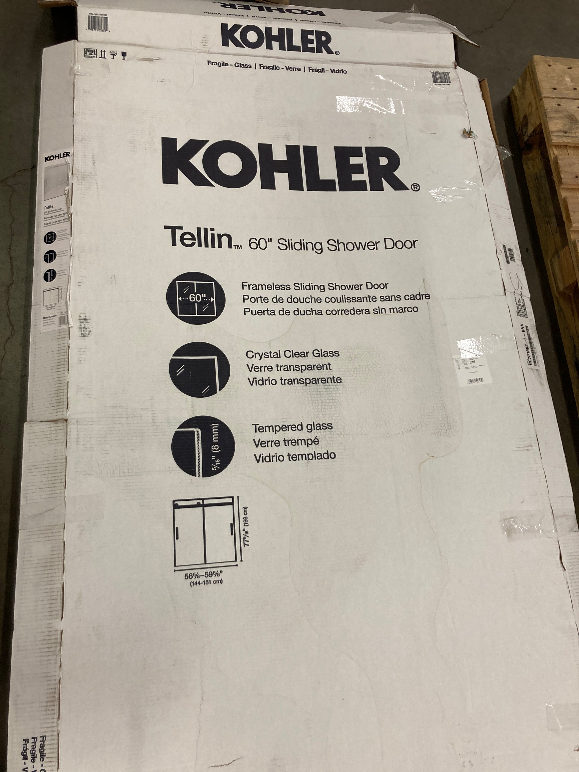 KOHLER TELLIN SHOWER DOOR Default Title