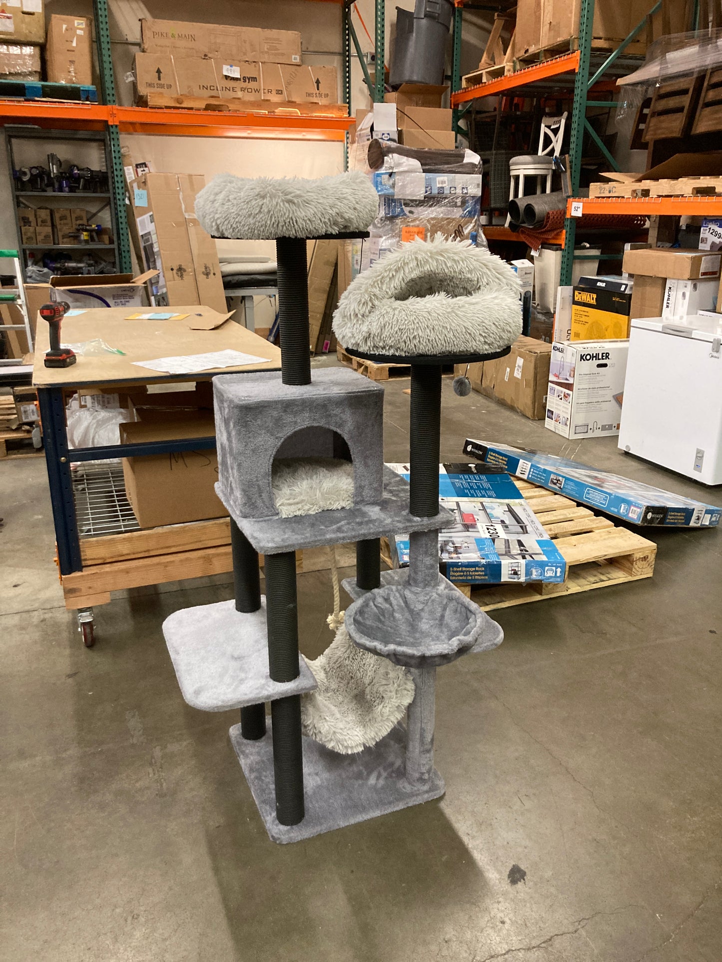 Catry Bradbury 7 Level Cat Tree with Hammock and Condo - Retail $99 Default Title