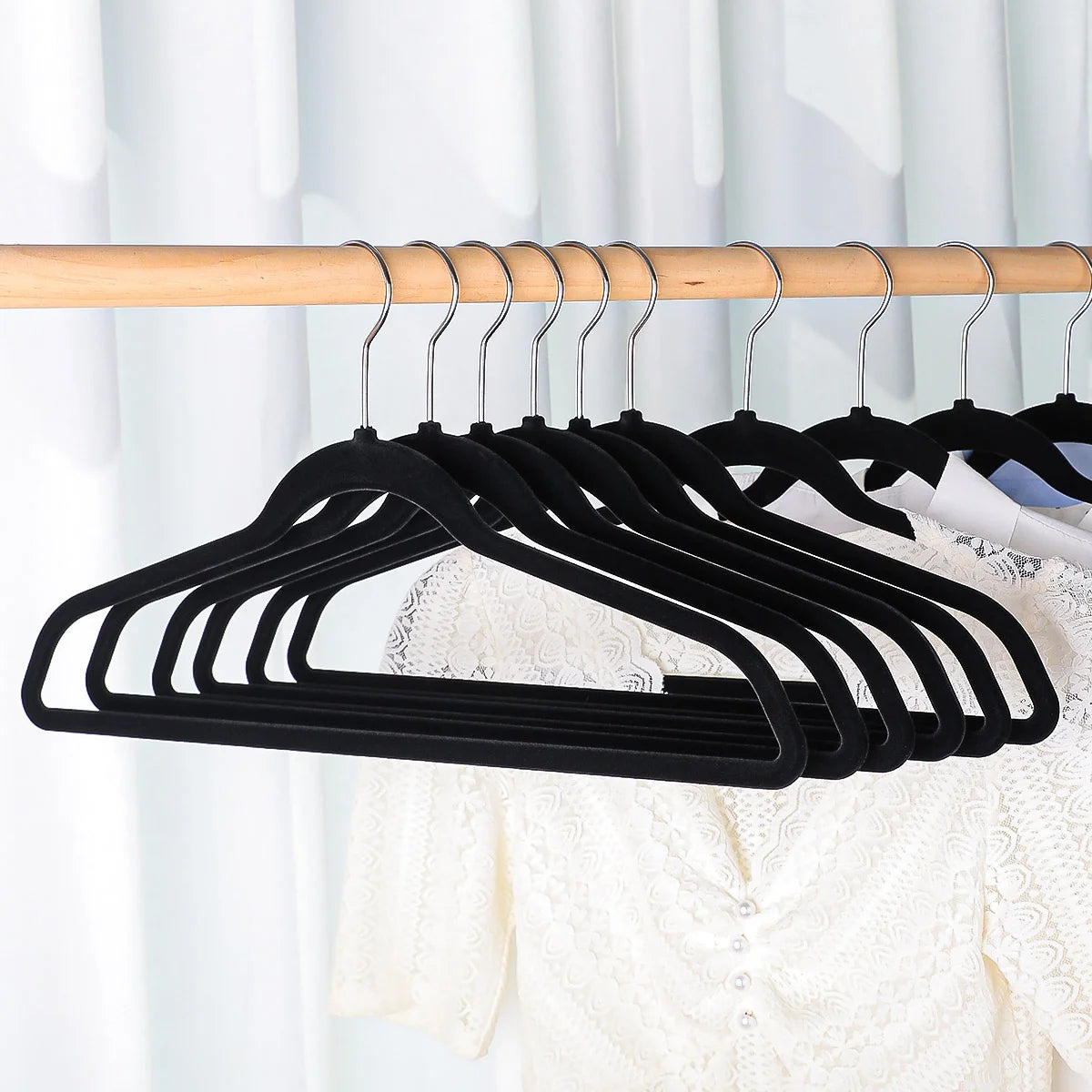 Flocked Hangers - 50 Pack - Retail $17