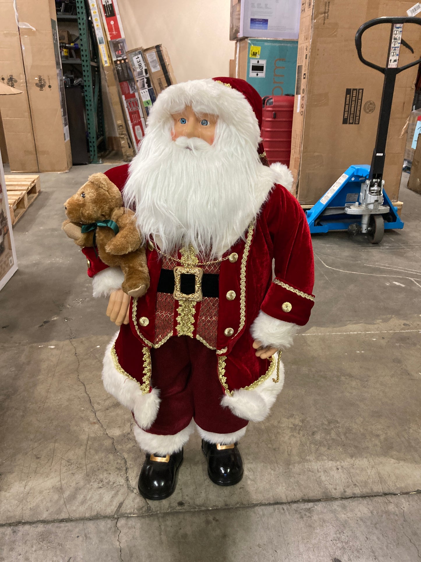 Costco - 36" Fabric Santa With Lantern - Retail $49 Default Title