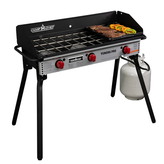 Camp Chef Tundra 3 Burner Stove with Griddle - Retail $259